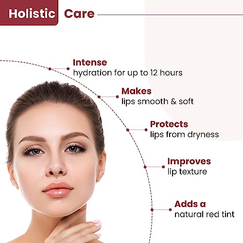 T.A.C Tinted Red Lip Balm with Cherry & Rosehip - Nourishes, Softens For Dark, Dry Lips - For Men & Women, All Skin Types - 5gm