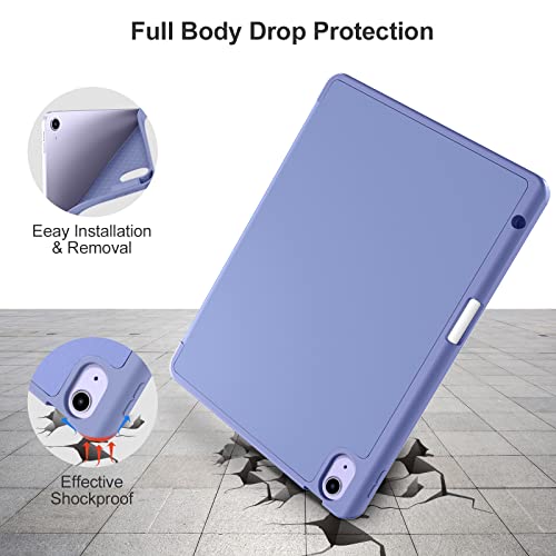 Image of Akkerds for iPad Air 11 Inch Case M4 /M3 /M2,Air 5th /4th Gen 10.9,BluePurple