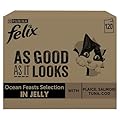 FELIX As Good As it Looks Ocean Feasts Wet Cat Food 120x85g