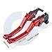 SCUUBE for Yama&ha YZFR125 All Years 2020 2019 2018 2017 2016 2015 Motorcycle Grips Handle Handlebar CNC Aluminum Adjustable Brake Clutch Levers Motorcycle Hand Levers(Red)