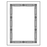 The Library Store Individual Bookplates Decorative Border 75 per Package