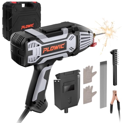 Image of Portable Handheld Welding Machine 110V: 200A IGBT Inverter ARC Welder Gun with Digital Display & 6-Level Current Control, Hot Start & Anti-Stick Fits for 3/32"-1/8" Stick Rod - Gift for Men, Home DIY