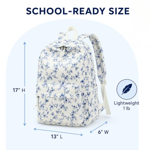 Image of BTOOP School Backpack for Teens Large Cute Bookbag Lightweight 15.6 inch Laptop Bag for Girls Women Casual High School College