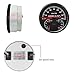 110mm Motor 3 in 1 Gauge RPM Tachometer REV Counter Hourmeter Oil Pressure 0-150PSI Water Temp 100-250°F with Adjustable Backlights 12V for Car Motorcycle Boat Yacht (Black&Black, 0-8000 RPM)