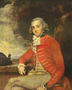 Peinture à l'huile du Captain Bligh par Joshua Reynolds pour habiller un grand mur vide