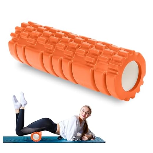 OAKENCREST Foam Roller, Rullo Massaggio Muscolare per Alleviare le Tensioni Muscolari e il Sollievo Dalla Pressione Nella Schiena, sulla Colonna Vertebrale, Massaggiatore per Trigger Point 30×8cm