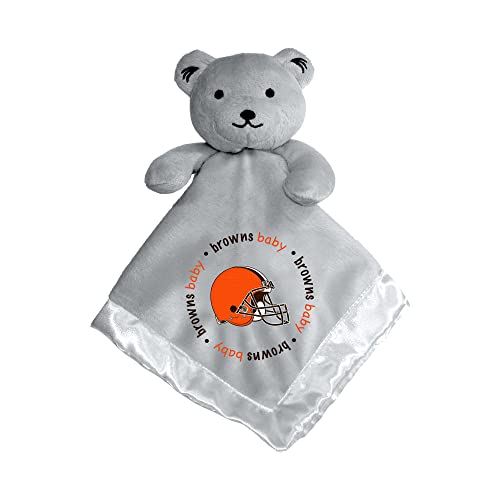 Image of Baby Fanatic NFL Baby Security Blanket Bear Snuggle Toy for Newborn Boy Girl Unisex Stuffed Animal Officially Licensed- -Cleveland Browns