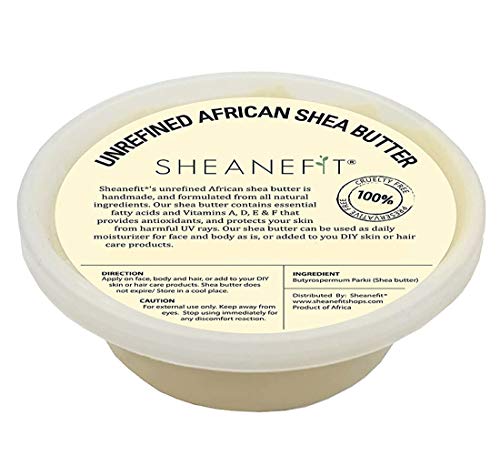 Raw Unrefined African Shea Butter - 8oz, 16oz, 32oz Containers by Sheanefit