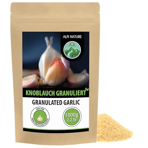 Alpi Nature Knoblauchgranulat 1kg Knoblauch granuliert getrocknete Knoblauch Granulat