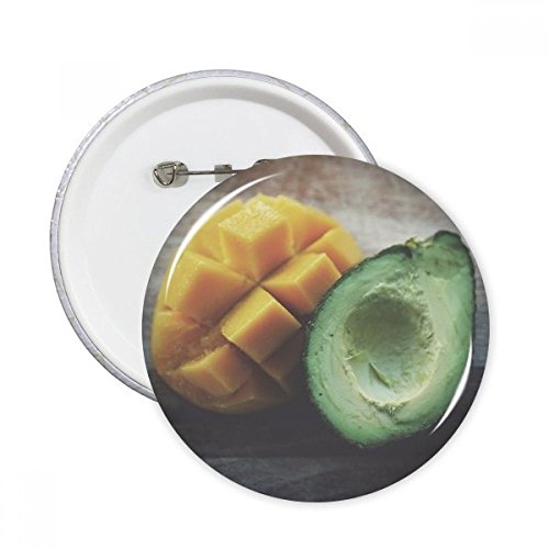 Badge rond fruit tropical avocat L accessoire vêtement customisation sac à dos