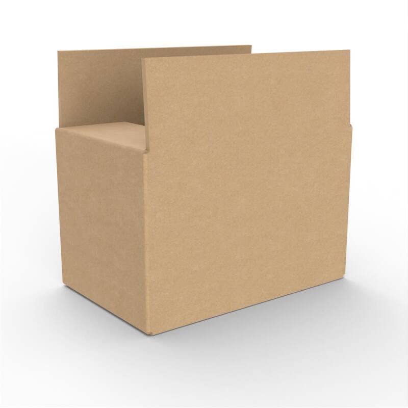 Lot de 100 cartons d'expédition pliables - Dimensions intérieures : 250 x 150 x 150 mm - Double cannelure