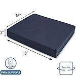 DMI Seat and Chair Cushion for Office Chairs, Wheelchairs, Scooters, Kitchen Chairs or Car Seats, FSA HSA Eligible, for Support and Height while Reducing Stress on Back, Tailbone or Sciatica - Image 3