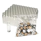 Wheaton Science Products W225278-02 Clear Borosilicate Glass Headspace Vial, Convenience Pack, 10 mL Capacity, PTFE/Bill Seal (Pack of 100)