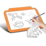 IMAGE Light Pad, A4 Tracing Pad with USB Power Supply/Battery Operated, Dimmable Brightness with...