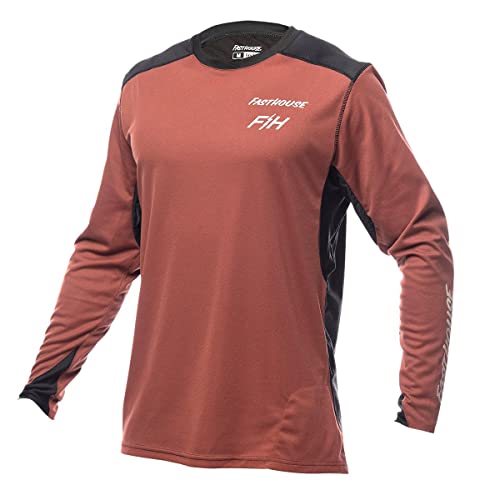 FASTHOUSE Alloy Rally Long Sleeve Jersey (Clay/Black, X-Large)