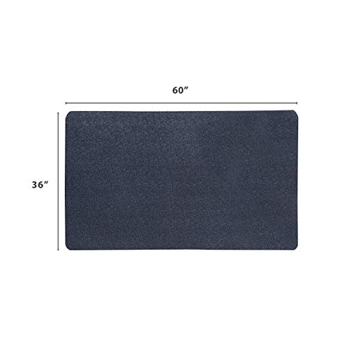 Tapis de sol en caoutchouc extérieur intérieur grand tapis utilitaire noir