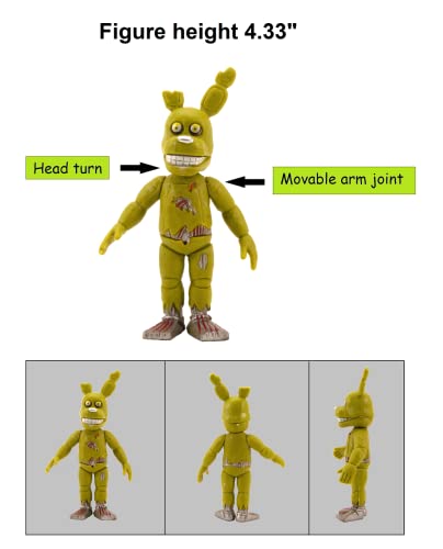 Na Toysvill Fnaf Action Figures (Set Of 6 Pcs) | Inspired By Five Nights At Freddy’s Toys Figurines Set, Cake Toppers, Party Set, Collectible Toys For Kids, Height About 4 Inches #TOP3