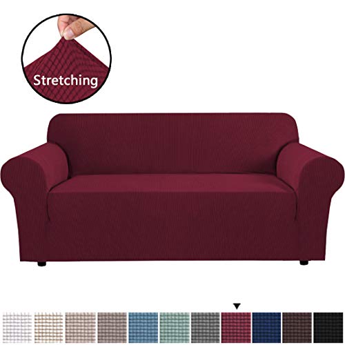 Stretch Sofa Covers Couch Cover Furniture Protector Sofa Slipcover 1-Piece Feature High Spandex
