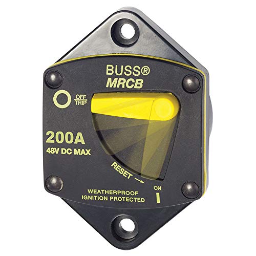 Blue Sea Systems 7049 187-Series Circuit Breaker, Panel Mount, 200A