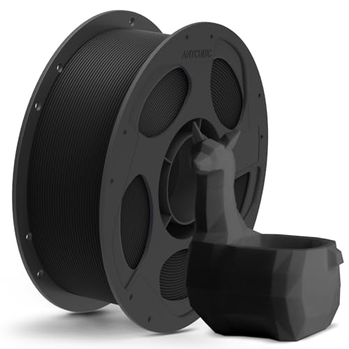 Image of ANYCUBIC Matte PLA Filament 1.75mm, 3D Printing PLA Filament 1.75mm Dimensional Accuracy + /- 0.02mm, 1KG Spool (2.2 lbs), Matte Black