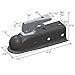Quick Products QP-HS3020 Black Trigger-Style Trailer Coupler - 1-7/8