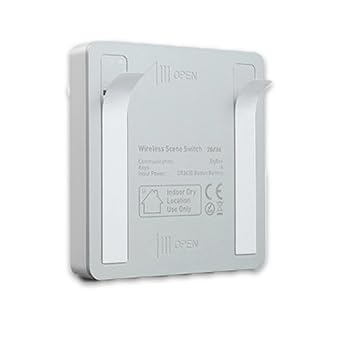 4-Key 12 Scene Smart Switch Wireless Lighting Switch, Compatible with Moes/Smart Life/Tuya Applications, Zigbee