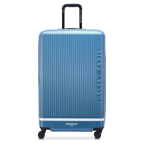 florence by mills Spin Me Away Hardside - Equipaje expandible para Mujer con Ruedas giratorias, Color Azul Zinc, a Cuadros, tamaño Grande de 29 Pulgadas, Equipaje expandible Giratorio con Ruedas