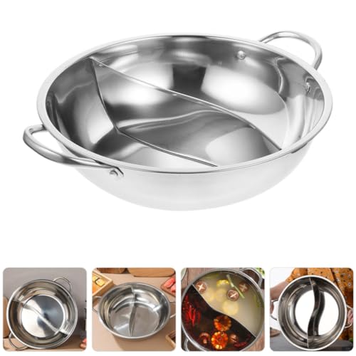 Marmite Acier Inoxydable Facile à Nettoyer avec Compartiment pour Buffet - 8