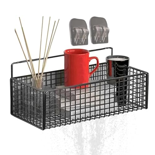 Genérico Bathroom Adhesive Shelves, Wall Adhesive Shelf for Shower, No Drilling Storage Rack Basket, Space Saving Organizer for Restroom and Kitchen, Easy Installation Storage Solution