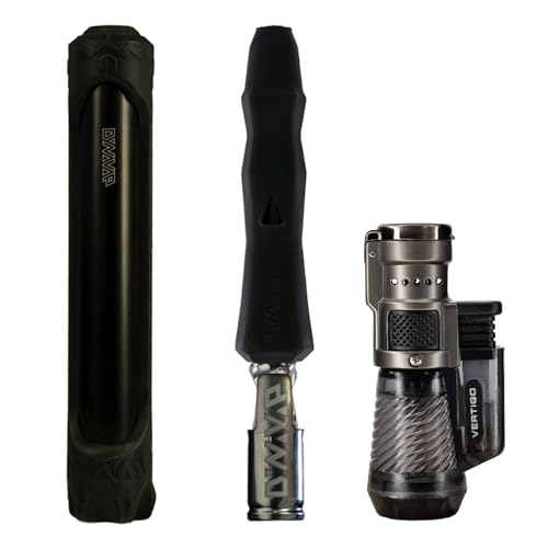 The 'B' Starter Pack Dynavap, discreto, portátil, modular, cuenco ajustable, tecnología de tapa cautiva, sin pilas, fácil de limpiar, listo para microdosificación, incluye eslinga y linterna sin