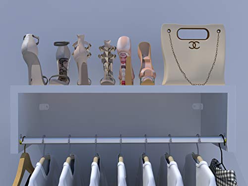 Arara De Roupas Cabideiro De Parede 60cm 100% Mdf (branco)