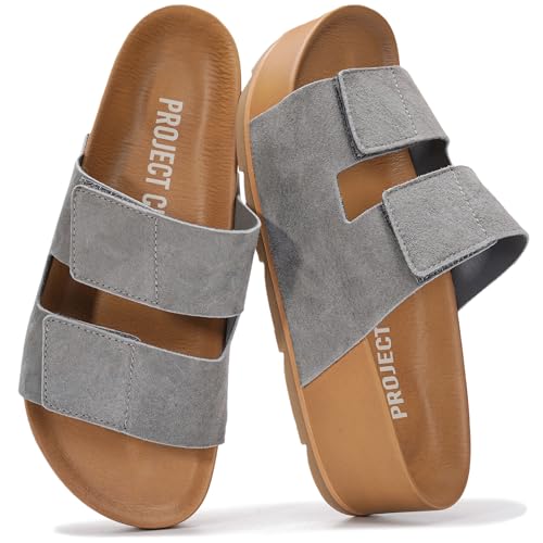 Image of Project Cloud 100% Genuine Leather Platform Sandals Women Footwear-Beach Essentials Summer Wedges with Plush and Soft Insole-Non Slip & Lightweight Wedge Sandals For Women 2026