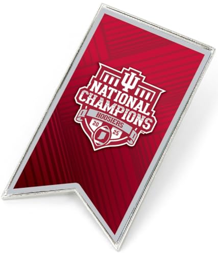 aminco Indiana 2025 CFP National Champions Banner Pin – Official College Football Championship Collectible – Great Gift for Fans