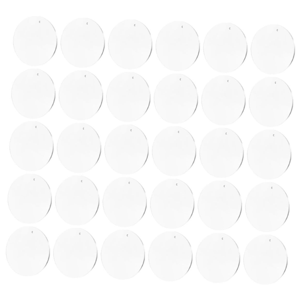Disques acryliques transparents vierges avec trou Hemobllo pour cadeaux faits main