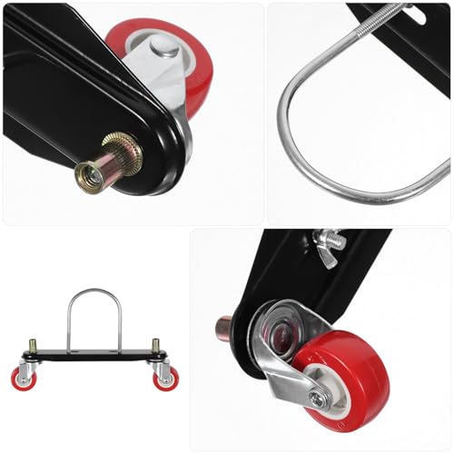 Hohopeti 2pcs Heater Caster: Iron Air Heater Replacement Wheel Bracket - Oil Filled Radiator Caster Stand for Space Radiator Part Accessories