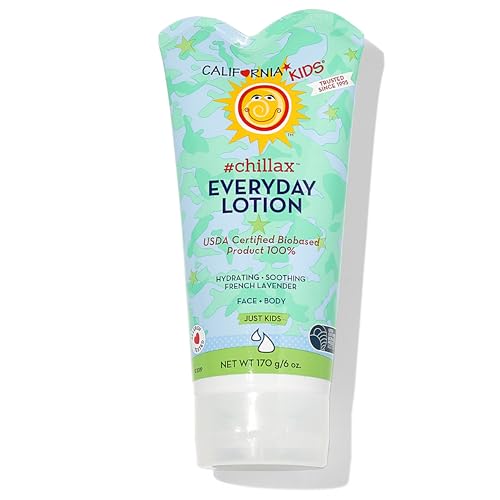 California Kids Lotion | #Chillax | 100% Plant-Based Moisturizer | Skin Care For Kids With Sensitive Skin | Lavender Body Lotion | 170 g / 6 oz.