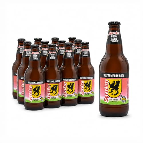 Sprecher Watermelon Soda in 16 fl oz Glass Bottles (12
