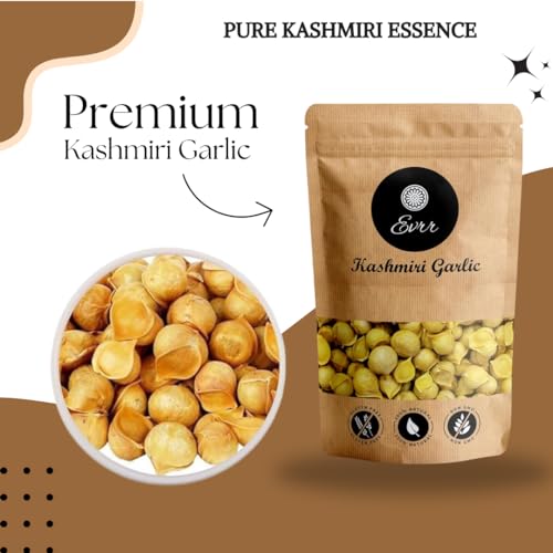 Image of EVRR Kashmiri Garlic (Lehsun) 1kg, A Taste Of Himalayan Tradition, Premium Himalayan Single Clove Garlic For Strong Immunity & Diabetes (