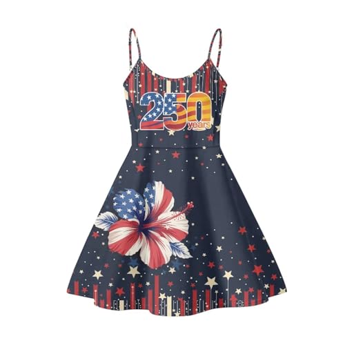 Image of Cozeyat Women Girls Summer Sleeveless Dress Casual Swing Beach Cover Up Knee Length Dresses,Large Size XS-4XL