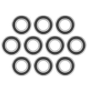 Sealed Ball Bearing, 10 Pcs 6005 2RS Multi-Use Rubber Sealed Deep Groove Ball Bearings Miniature Bearing (25x47x12mm)