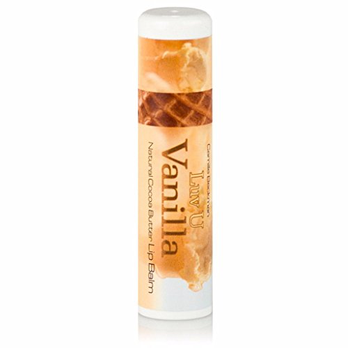Camille Beckman All Natural Cocoa Butter Lip Balm, Luv U Vanilla, .25 oz (3 Pack)