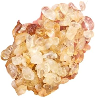 1kg Natural Crystal Crushed Aromatherapy polishing demagnetization Fish Tank Purification Decoration Yellow Natural 5-7mm