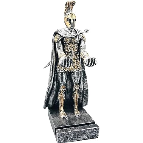 AMJUDOT Pen Holder Knight Pen Pencil Holder Phones Gamepad Stand Holder Mens Office Desk Accessories Resin Knight Statue Cover