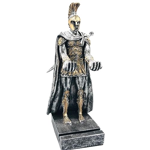 AMJUDOT Knight - Soporte para bolígrafo con espada de resina, estatua, lápiz, teléfono, soporte para escritorio, oficina, accesorios para el hogar