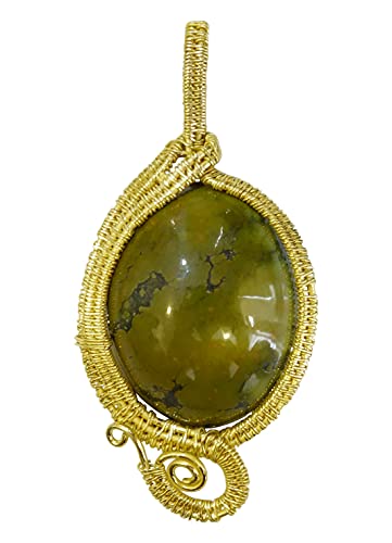 Pendentif turquoise naturelle plaqué or et fait main pour un style unique