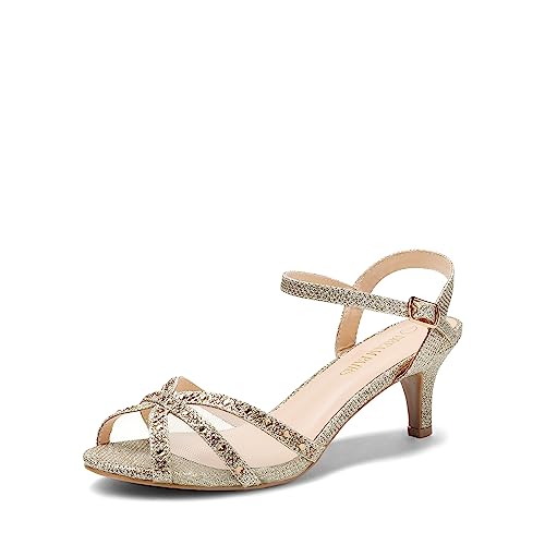 Image of DREAM PAIRS Women's Nina Low Heel Pump Sandals