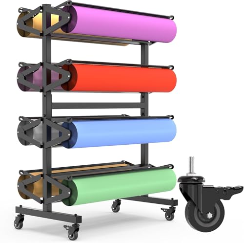 Butcher Paper roll Dispenser with Cutter, 8-Roll Heavy-Duty Butcher Paper
