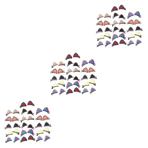 Pinzas para el pelo de orejas de gato: pack de 96 horquillas infantiles y juveniles de metal