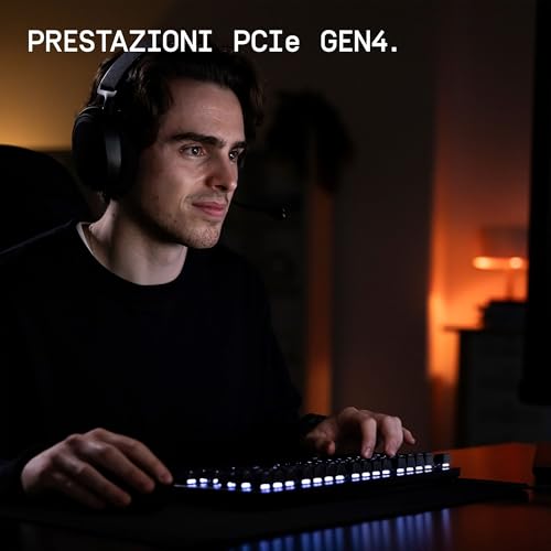 WD_BLACK SN7100 NVMe SSD 500GB (Fino a 6.800MB/s velocità di lettura, M.2 2280, PCIe Gen 4,Next Gen TLC 3D NAND, Progettata per i laptop e i dispositivi portatili da gaming) POWERED BY SANDISK - Hdd - Immagine 1