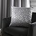 Catherine Lansfield Glitzernd Kissen mit Füllung, Polyester, grau, 43 x 43 cm